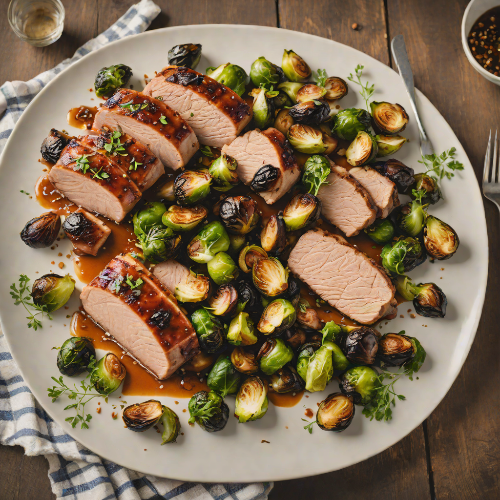 Sheet Pan Maple-Glazed Pork Tenderloin with Roasted Brussels Sprouts