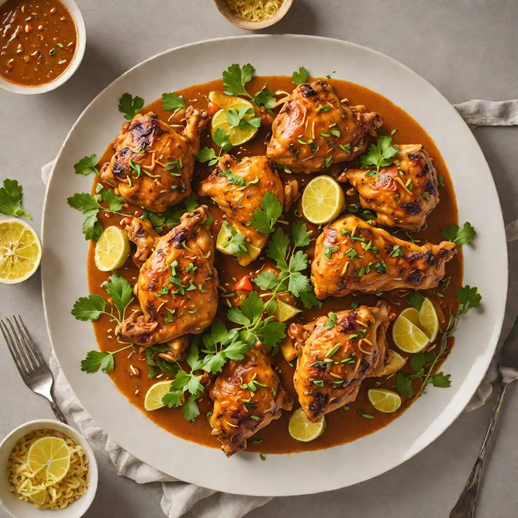 Coconut-Braised Berbere Chicken with Ginger and Garlic