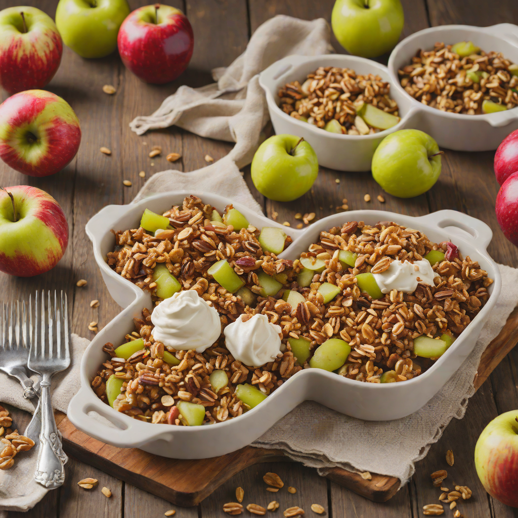 Wabash Valley Autumn Apple Crisp with Oat Topping
