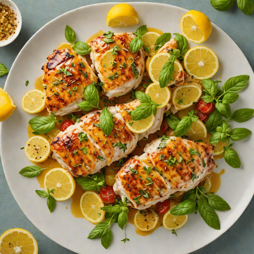 Interactive Lemon-Basil Chicken with Zesty Citrus Glaze