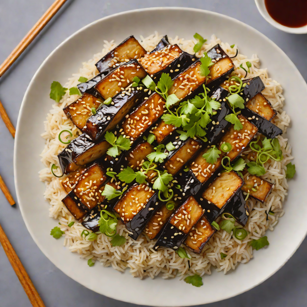 Browser-Based Miso-Glazed Eggplant Donburi