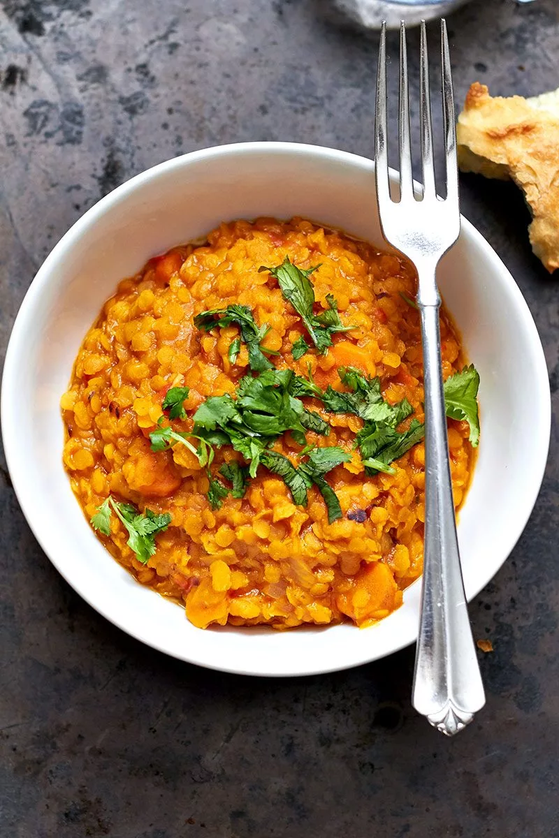 Sun-Roasted Red Lentil Stew with Turmeric