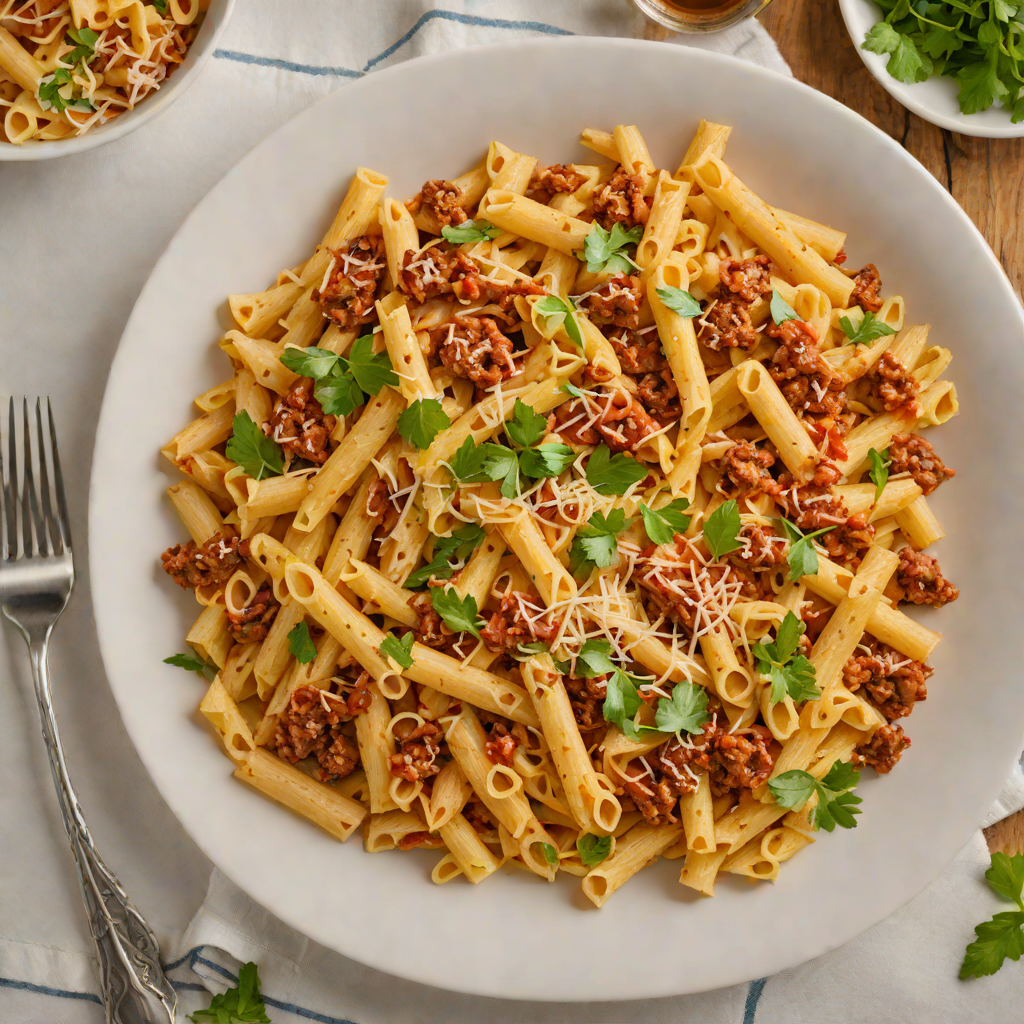 Celebratory Band-Style Baked Penne with Spicy Sausage