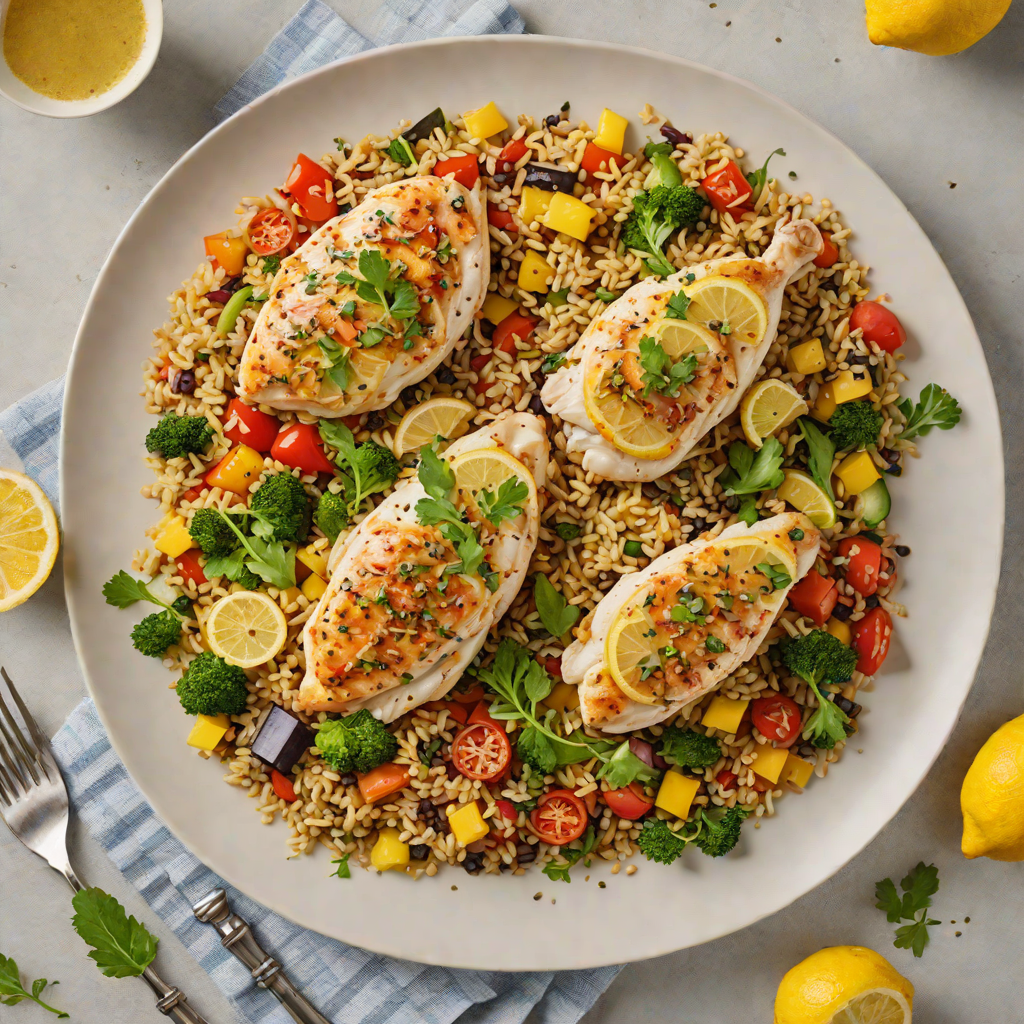 One-Pot Lemon Herb Chicken with Quinoa and Vegetables