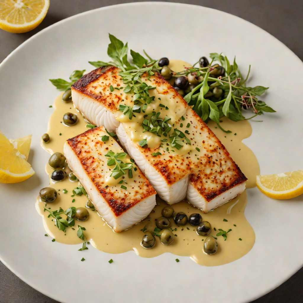 Pan-Seared Chilean Sea Bass with Lemon-Caper Butter