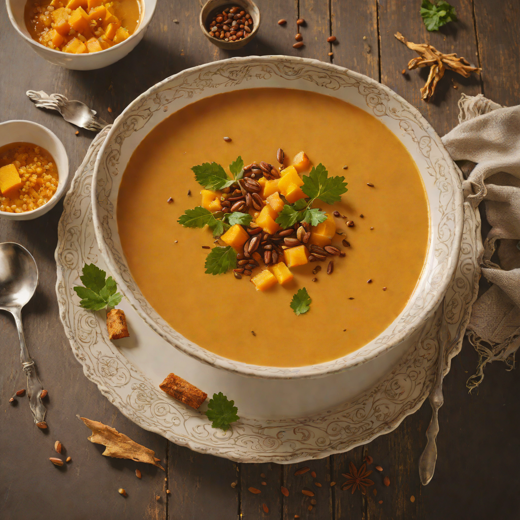 Random Website-Inspired Spiced Pumpkin Soup