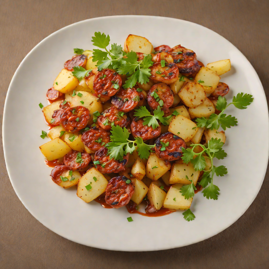 Pan-Fried Chorizo and Potato Tapa