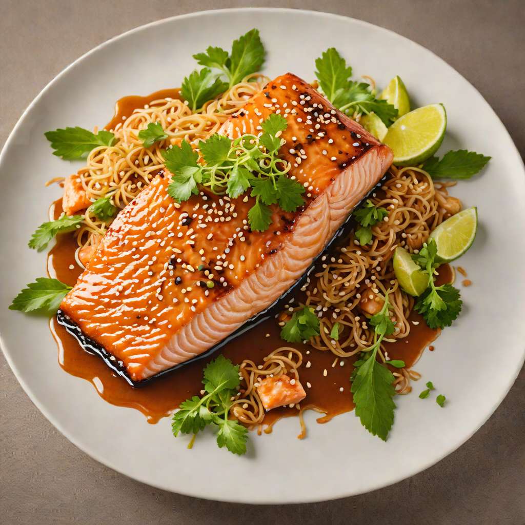 Pan-Seared Teriyaki Salmon with Ginger-Sesame Glaze
