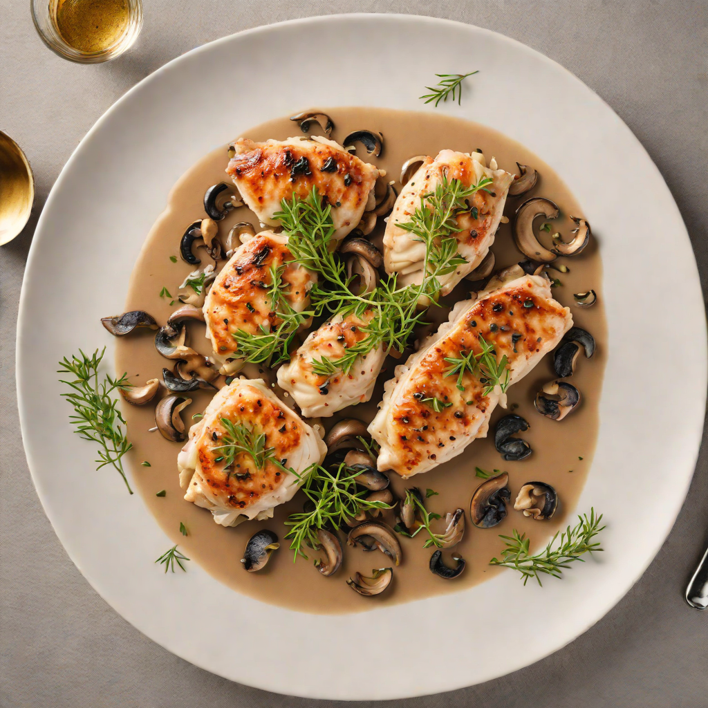Sautéed Chicken with Smoky Mushroom and Thyme Pan Sauce