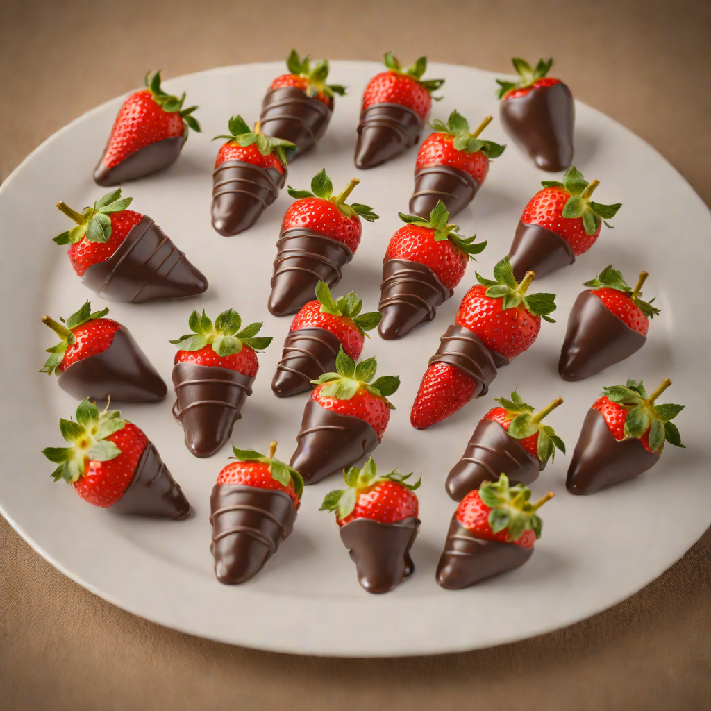 Interactive Chocolate Dipped Strawberry Game Bites