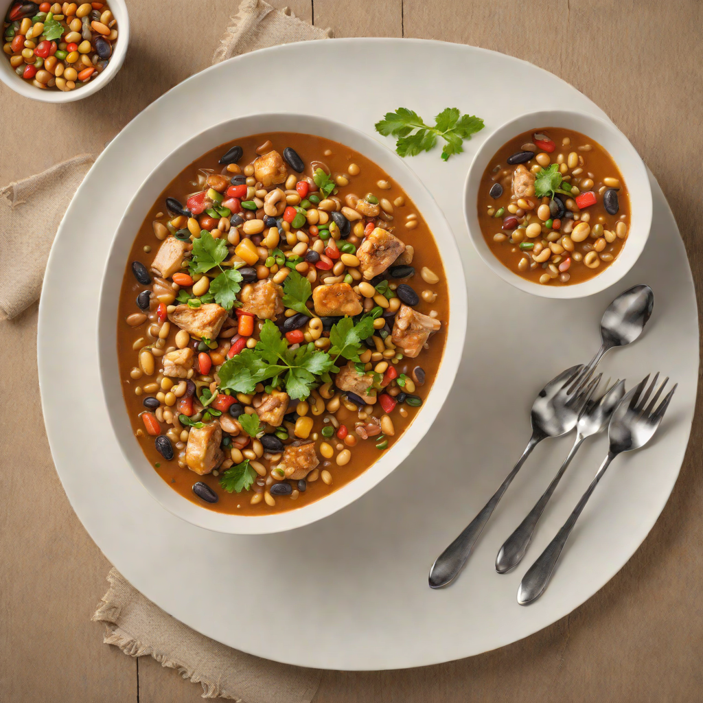 One-Pot Spiced Chicken and Black-Eyed Peas Stew