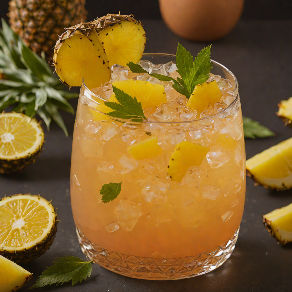 Tiki-Style Rum Punch with Spiced Citrus and Pineapple