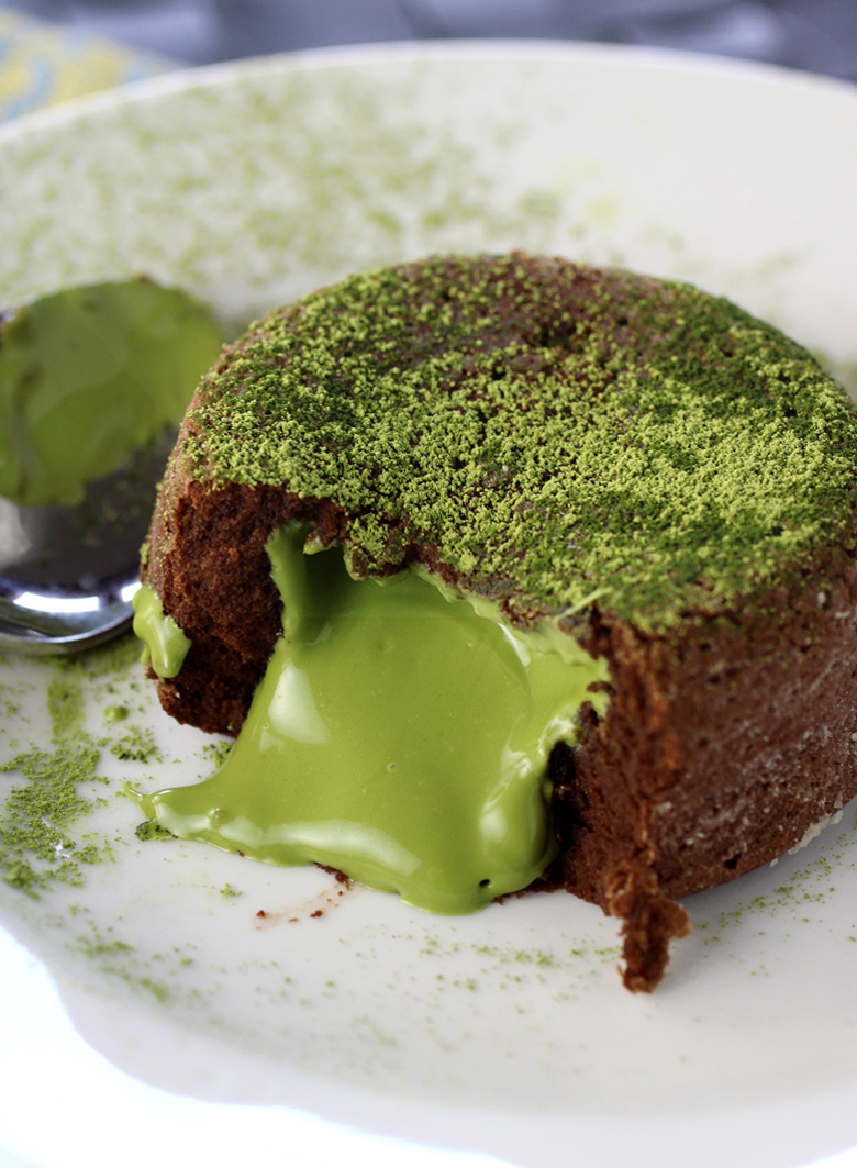 Microwave Mug Matcha Lava Cake