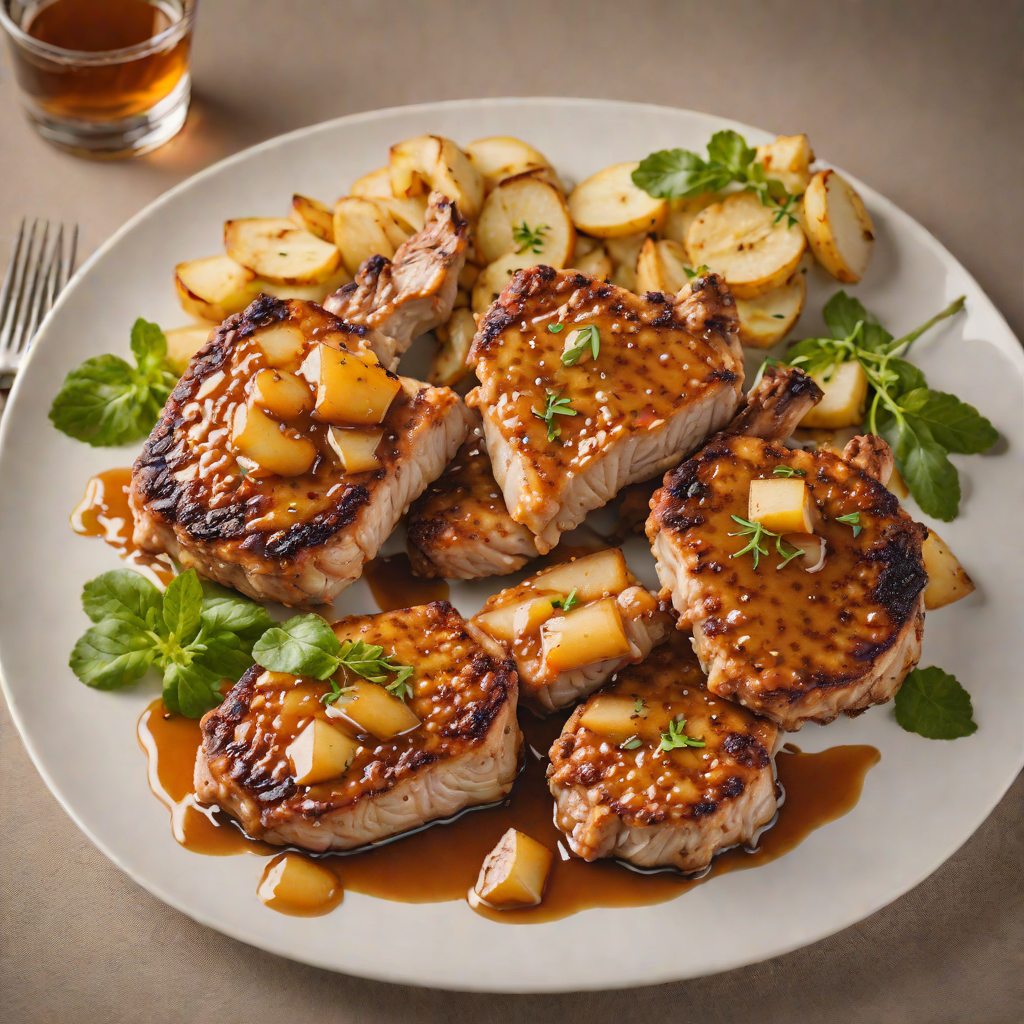 Crispy Pan-Seared Pork Chops with Apple Cider Reduction