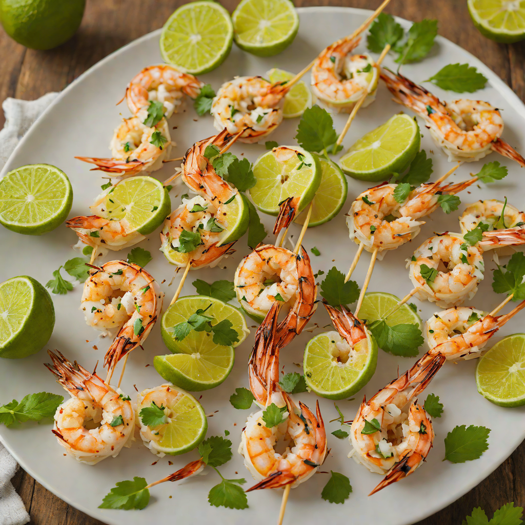 Grilled Coconut-Lime Shrimp Skewers