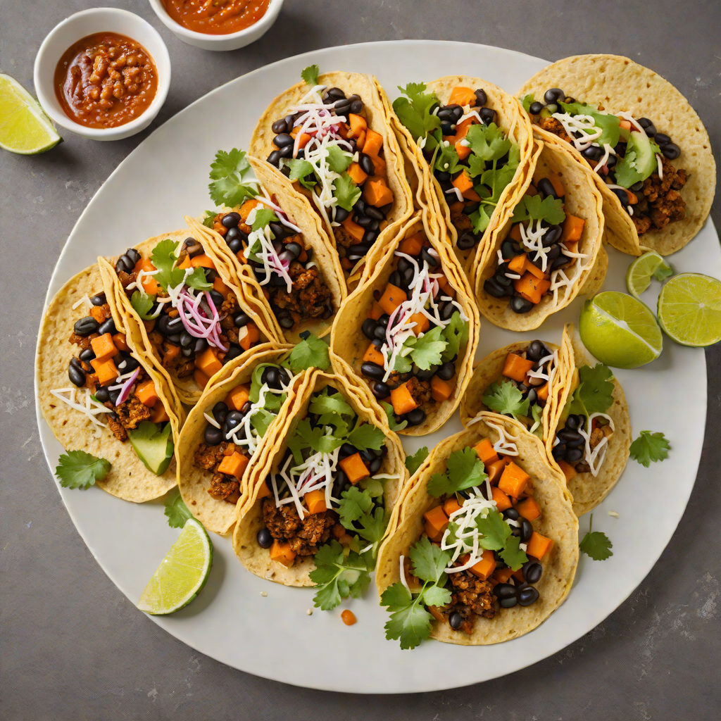 Tiki-Spiced Sweet Potato and Black Bean Tacos