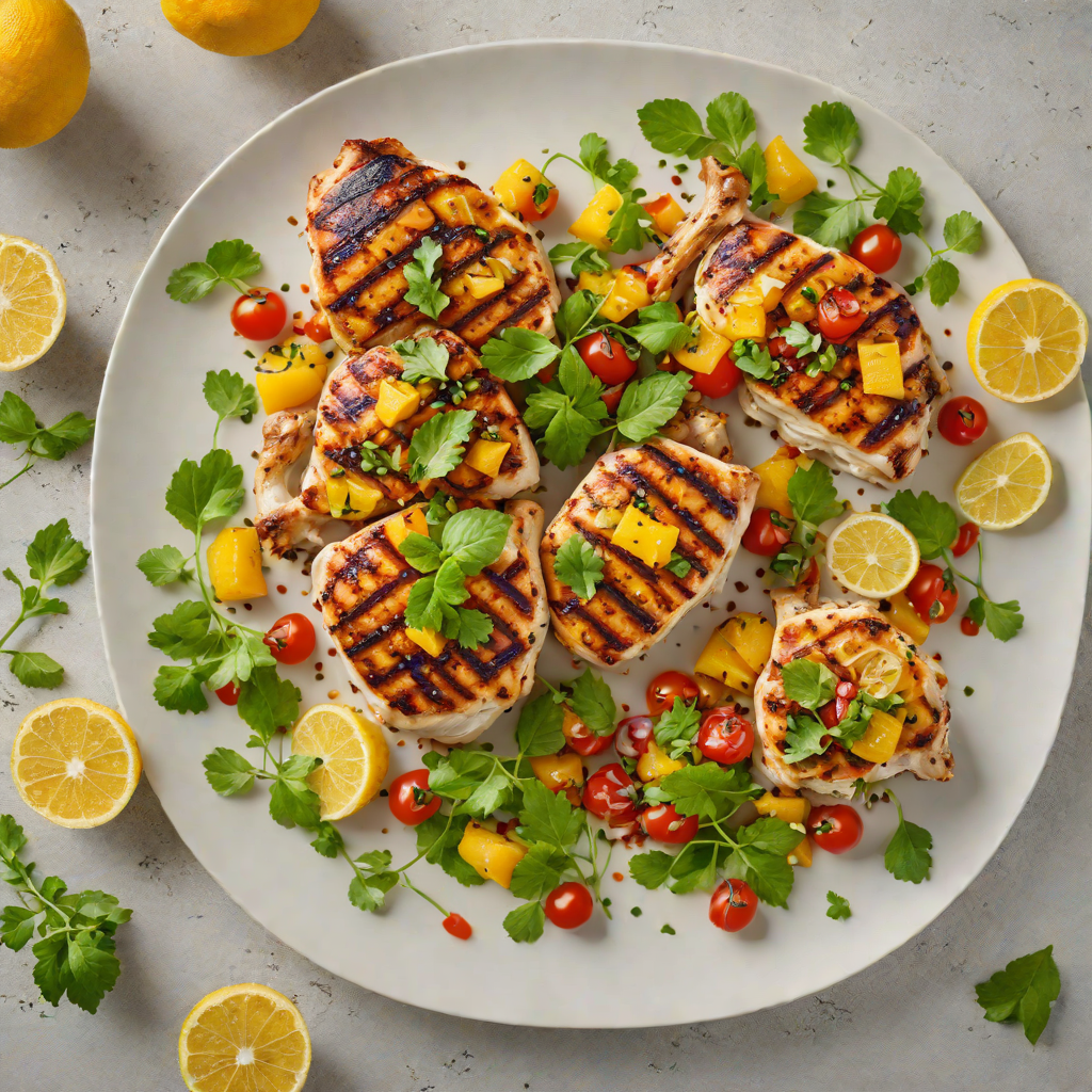 Grilled Citrus-Marinated Chicken with Brazilian Herb Salsa