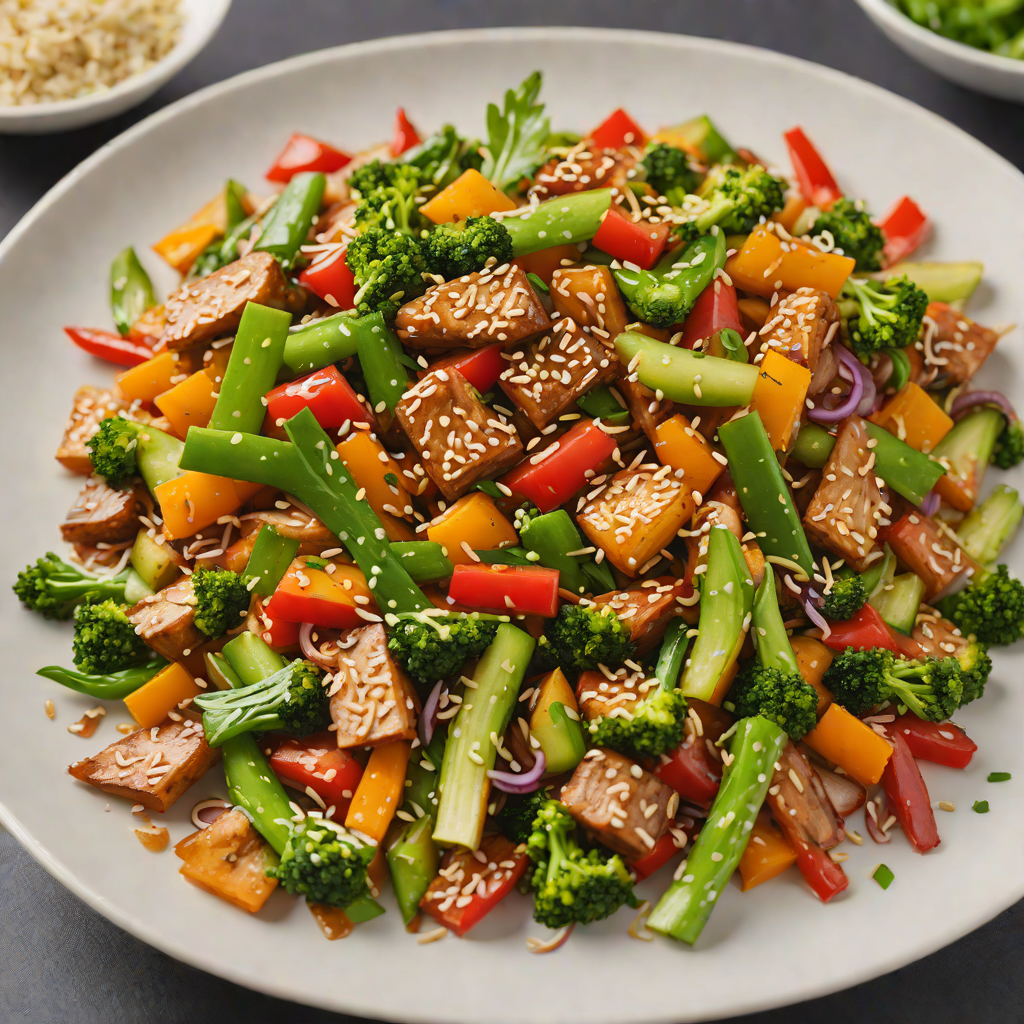 Vegetable Stir-Fry with Garlic and Ginger Soy Glaze
