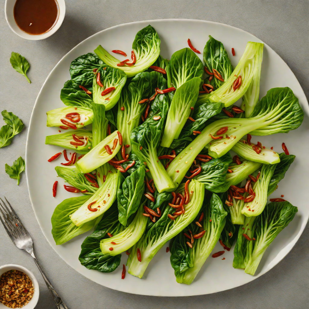 Garlic and Chili Stir-Fried Bok Choy for Immunity Boost