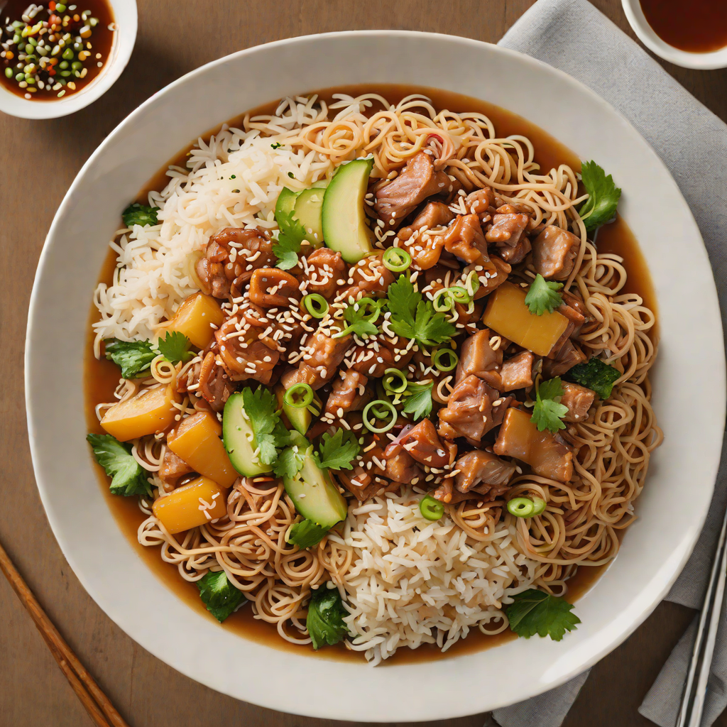 Miso-Glazed Snow Monkey Donburi with Pickled Ginger