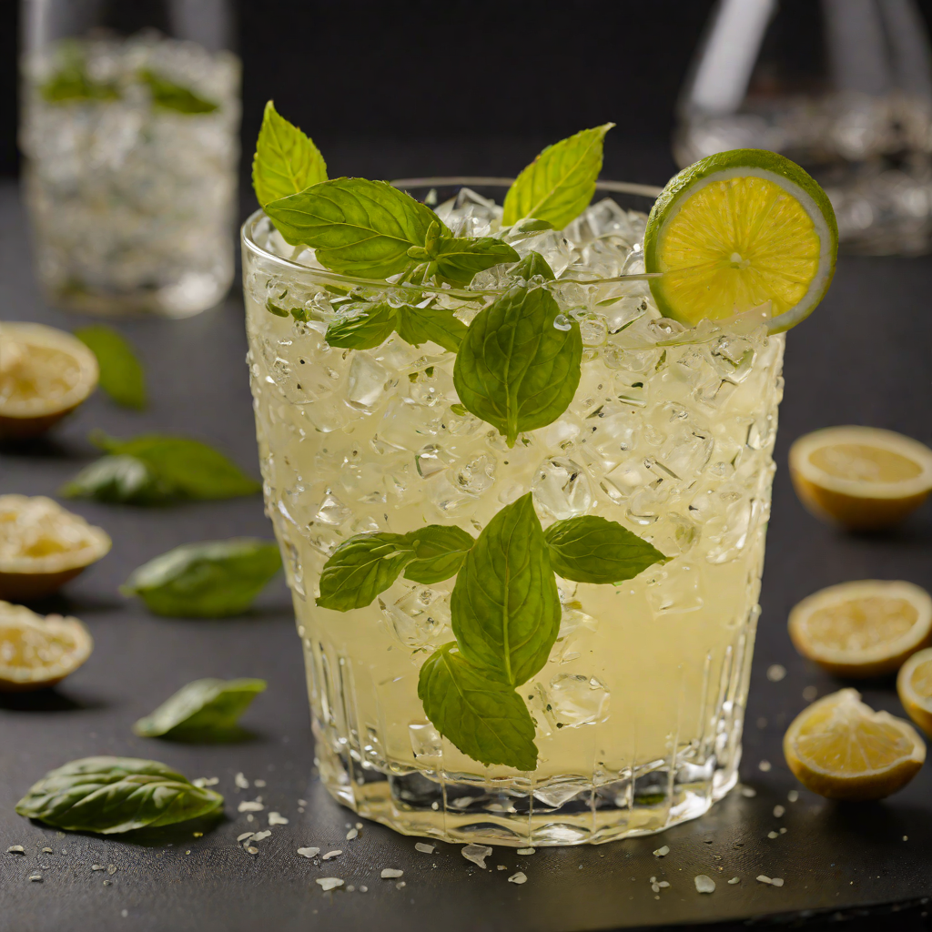Basil-Ginger Gin Fizz
