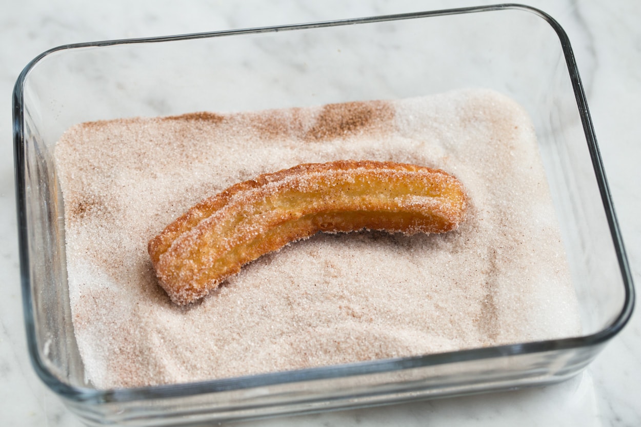 Lemon-Dill Churros with Maple Glaze