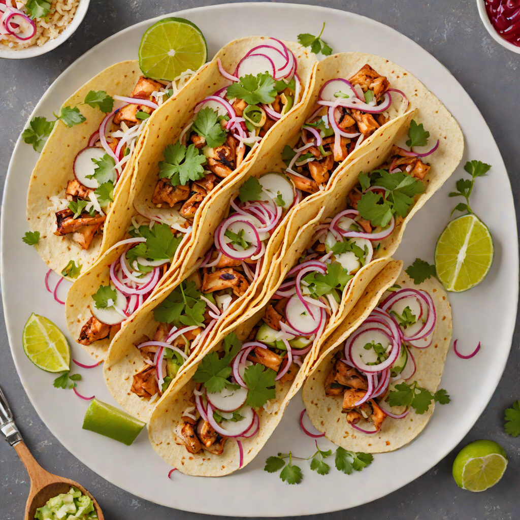 Grilled Chipotle-Lime Chicken Tacos with Pickled Onions