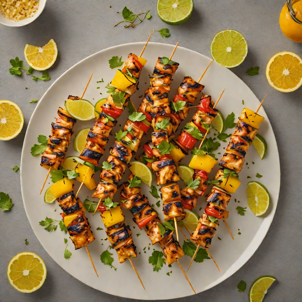 Grilled Brazilian Citrus-Spiced Chicken Skewers