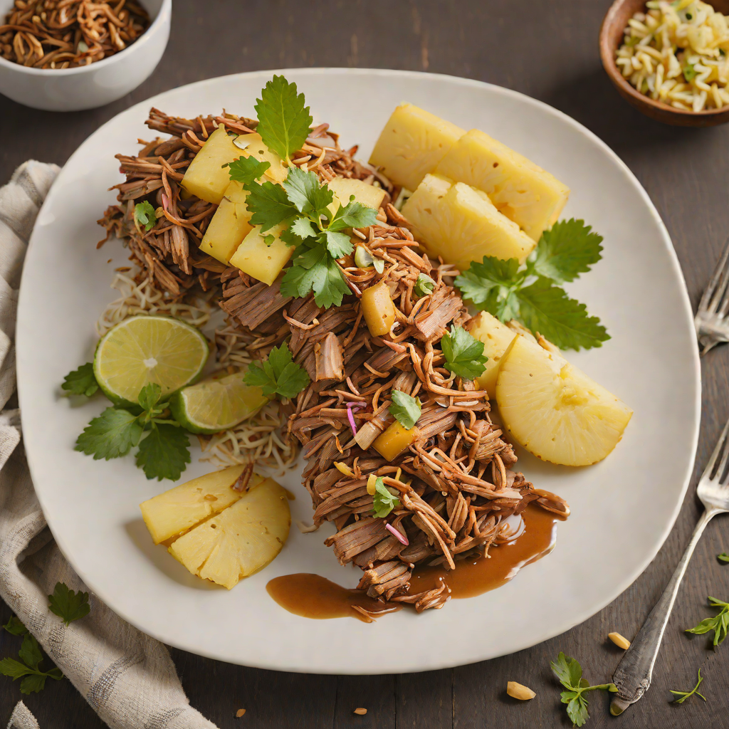 Smoked Pineapple and Ginger Tiki Pulled Pork