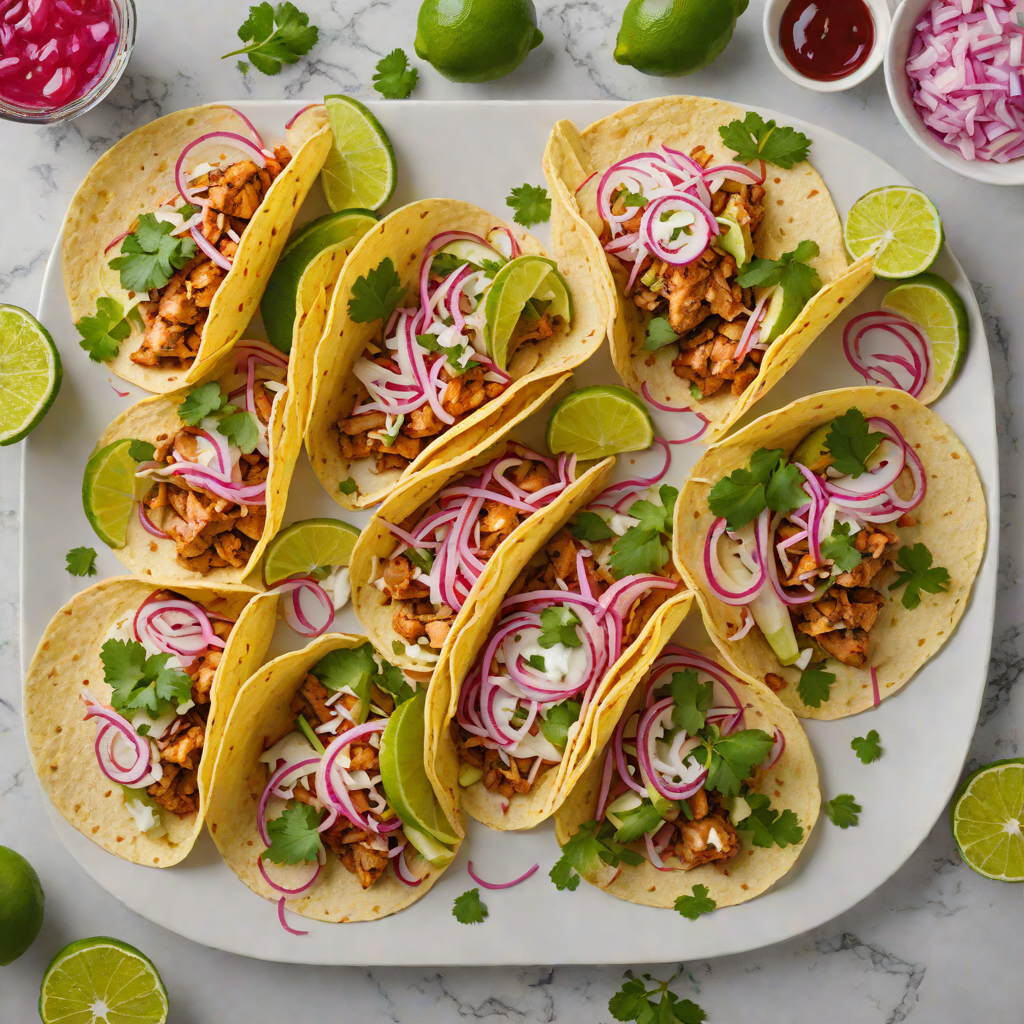 Chile-Lime Chicken Tacos with Pickled Red Onion