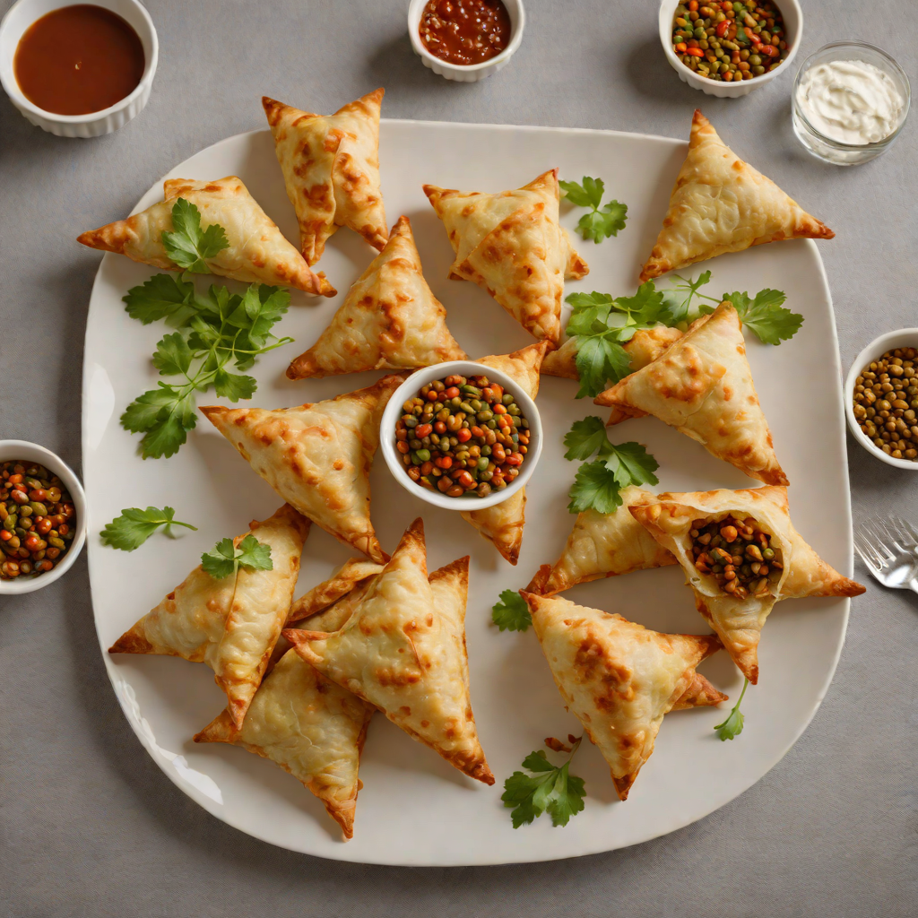 Ethiopian-Inspired Lentil and Vegetable Sambusas with Spiced Filling