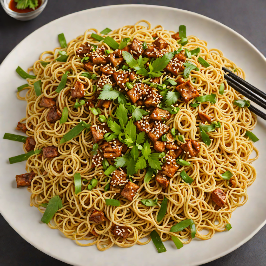 Shanghai-Style Stir-Fried Noodles with Soy and Scallions