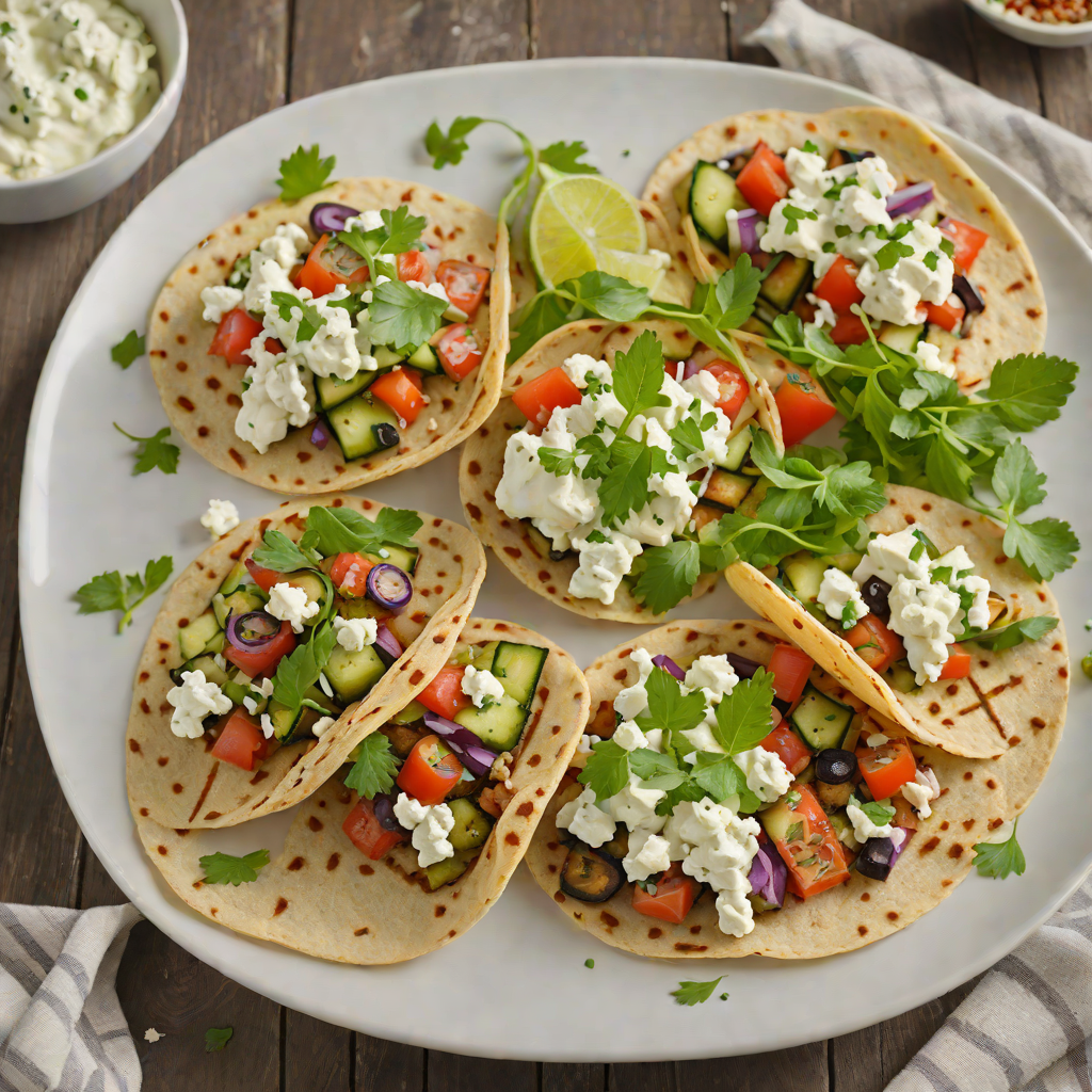 Veggie Pita with Tzatziki and Feta