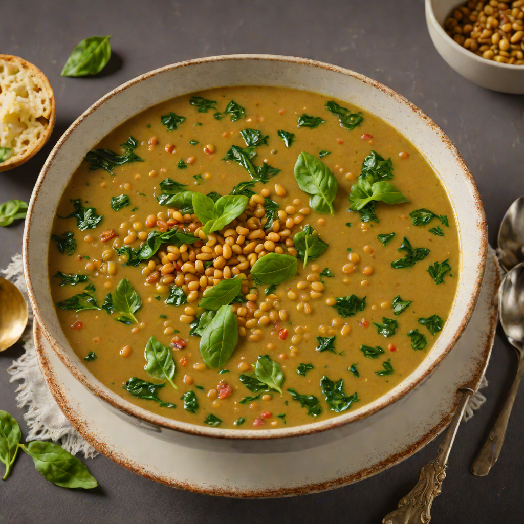 Indian-Spiced Lentil and Spinach Soup