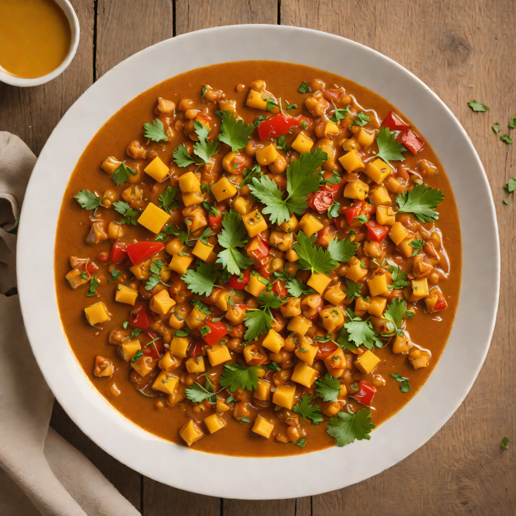 Ethiopian-Inspired Chickpea Stew with Turmeric and Tomato