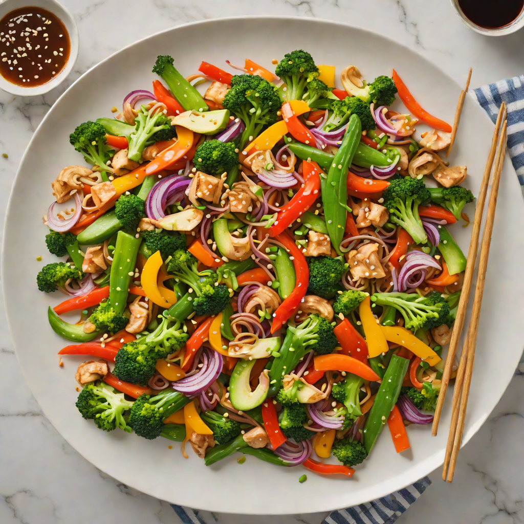 Midweek Quick Stir Fry with Seasonal Vegetables and Garlic Soy Sauce