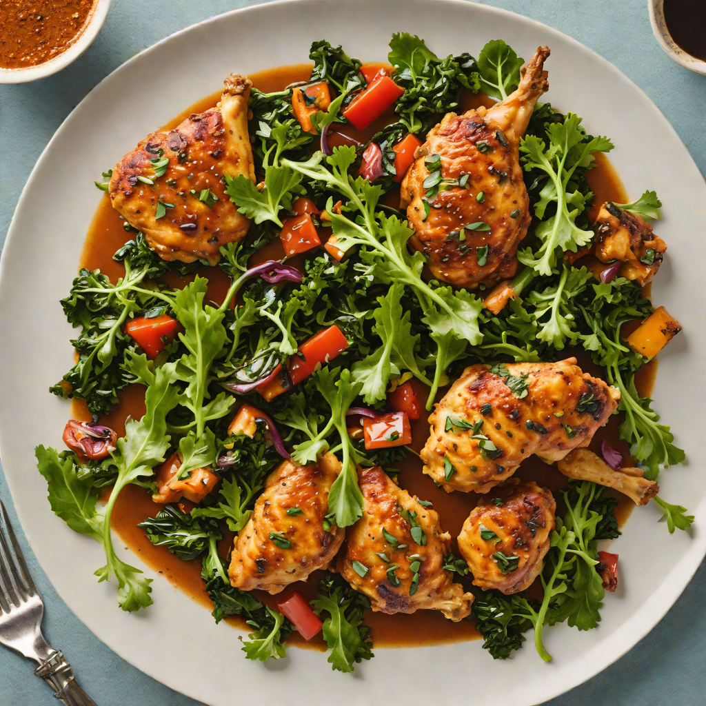 Berbere-Spiced Chicken Tibs with Sautéed Greens