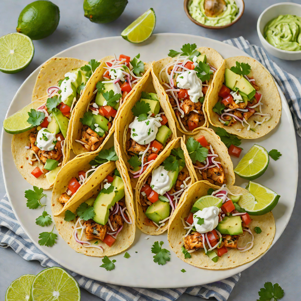 Regional Grilled Fish Tacos with Avocado Lime Crema