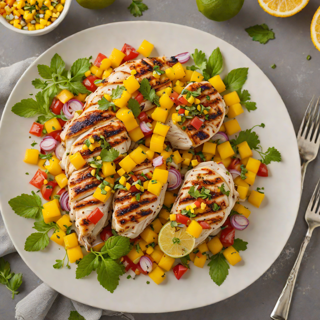 Grilled Citrus-Herb Chicken with Mango Salsa