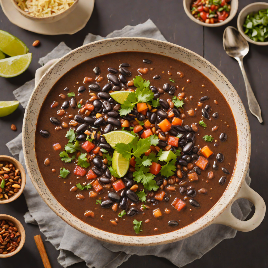 Spiced Mexican Chipotle Black Bean Soup