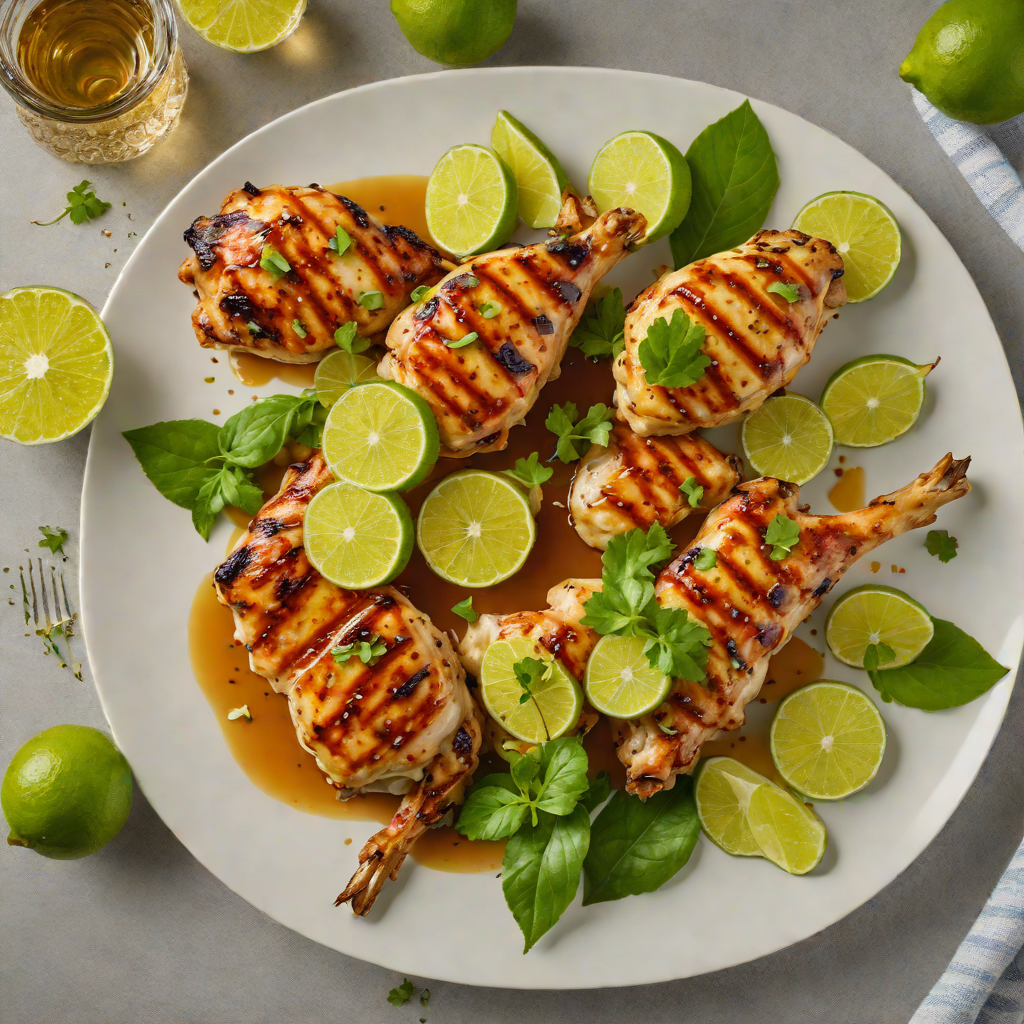 Grilled Caipirinha Chicken with Lime and Cachaça Glaze