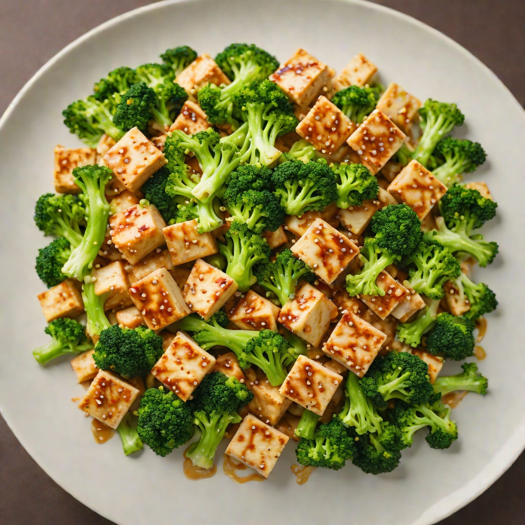 Sautéed Tofu Stir-Fry with Ginger and Broccoli