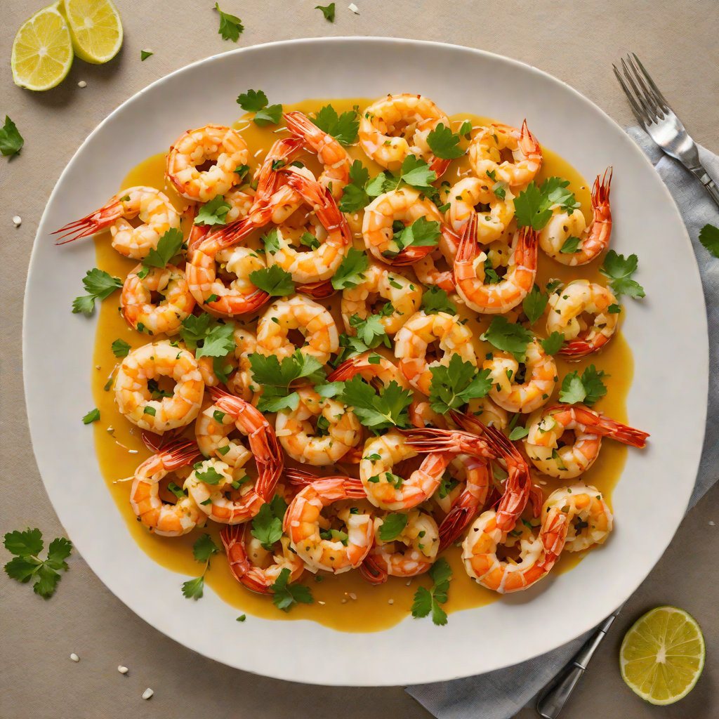 Sautéed Garlic Shrimp with Saffron and Paprika