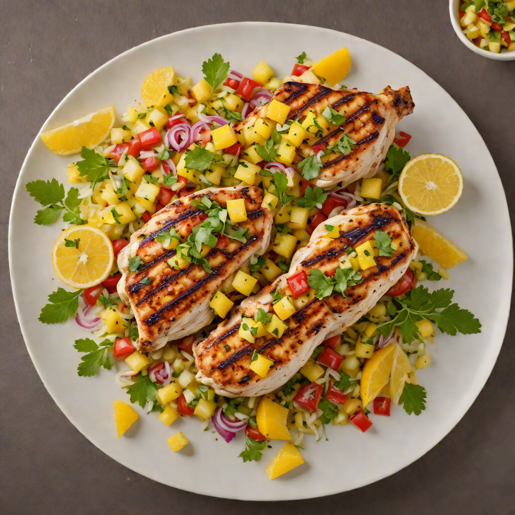 Grilled Citrus-Herb Chicken with Pineapple Salsa