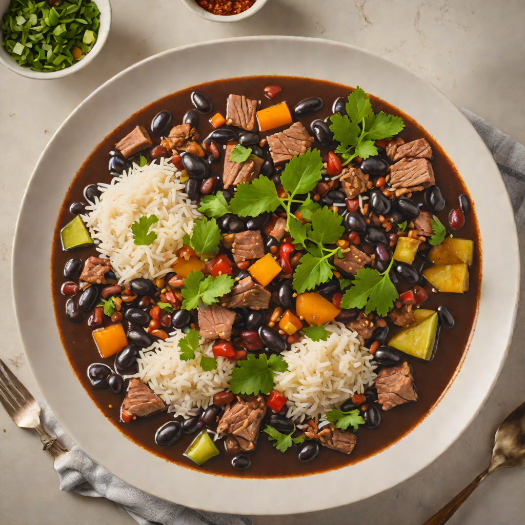 Slow-Cooked Black Bean and Pork Feijoada with Smoked Paprika