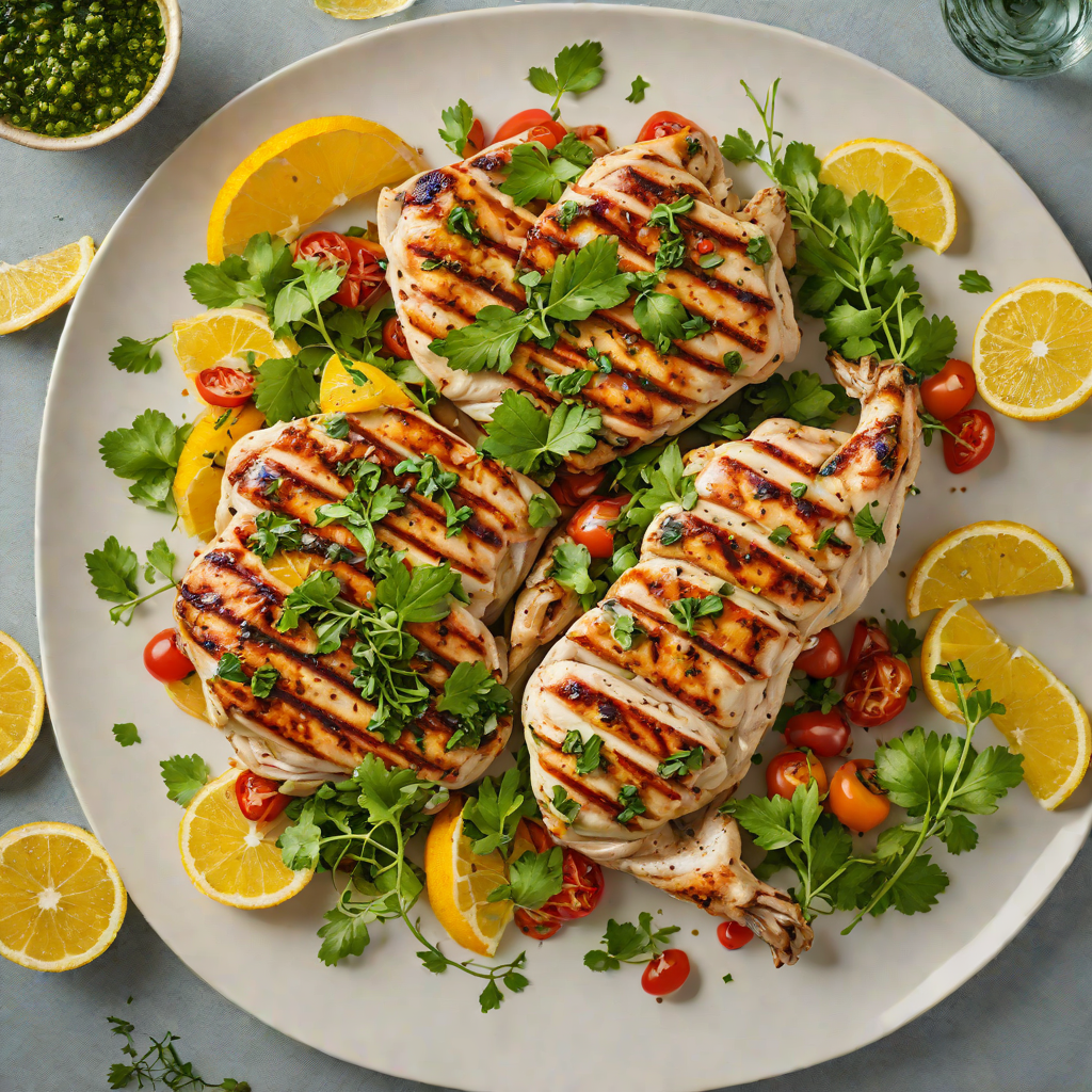 Grilled Citrus-Marinated Chicken with Chimichurri