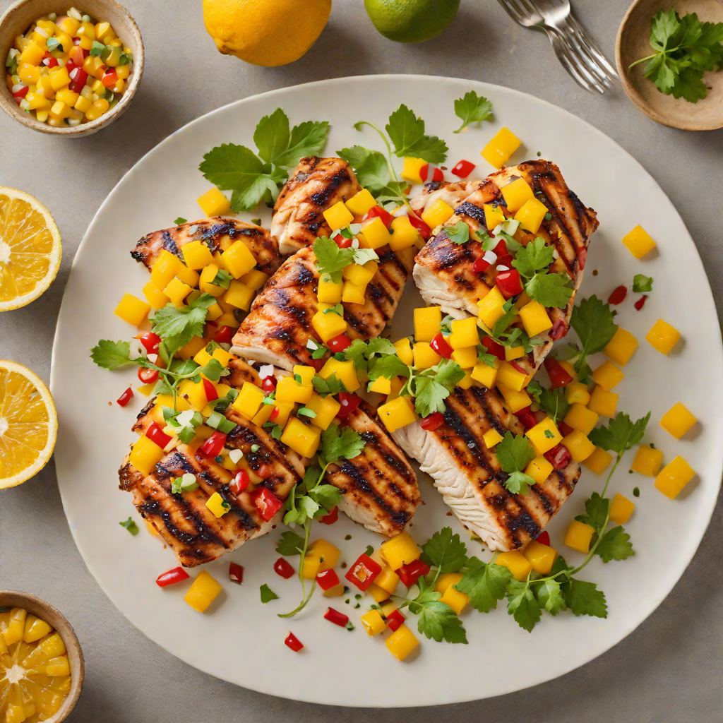 Grilled Citrus-Chile Chicken with Mango Salsa