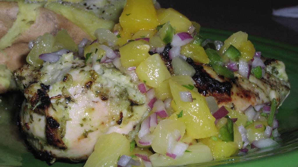 Tropical Coconut Chicken with Pineapple Salsa
