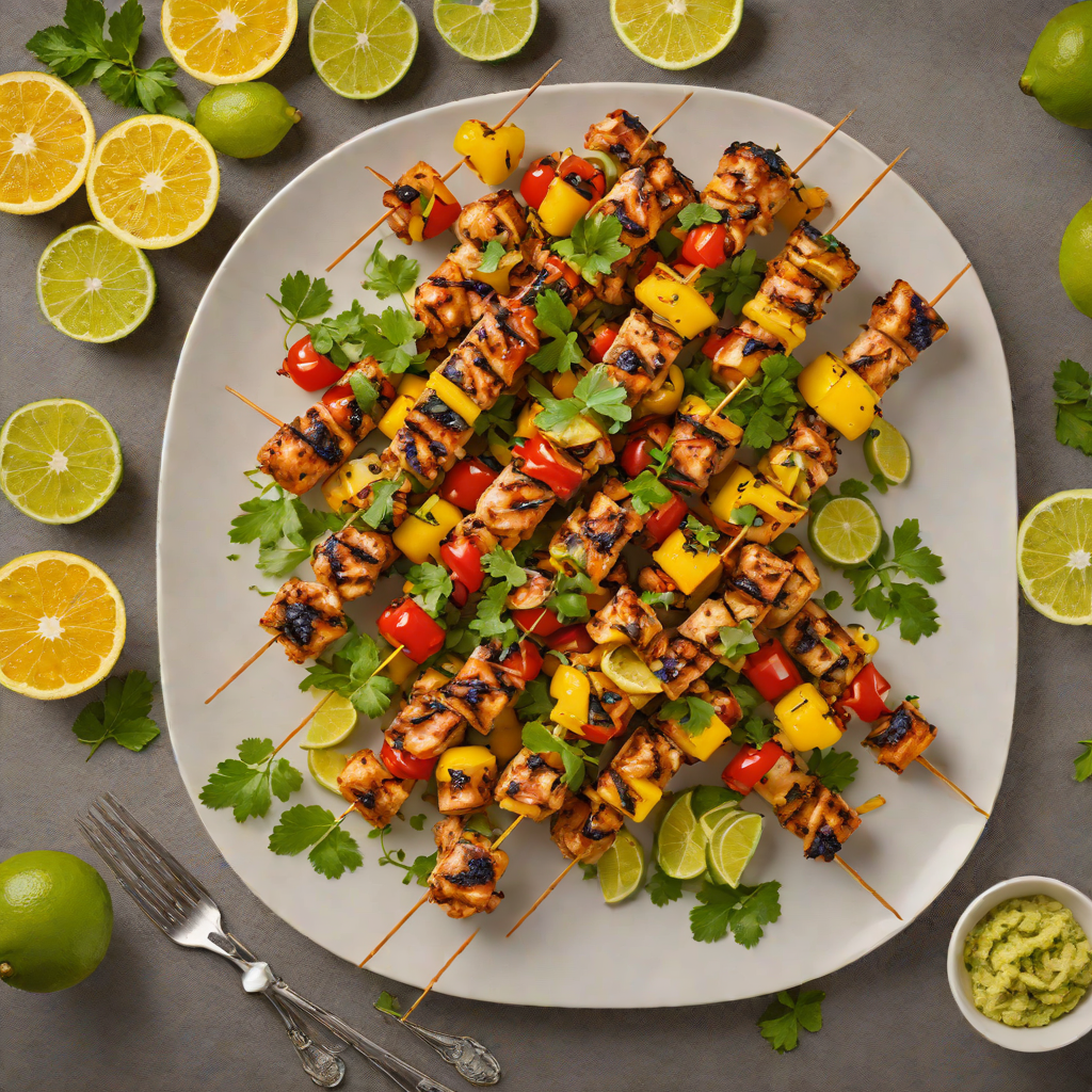 Grilled Citrus-Chili Brazilian Chicken Skewers