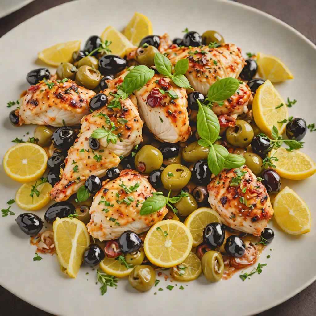 Sautéed Mediterranean Chicken with Lemon and Olives